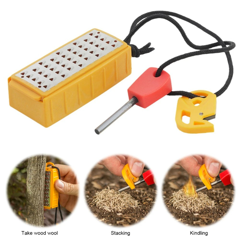Portable Outdoor Emergency Tin - Magnesium Fire Starter ulasan dan harga