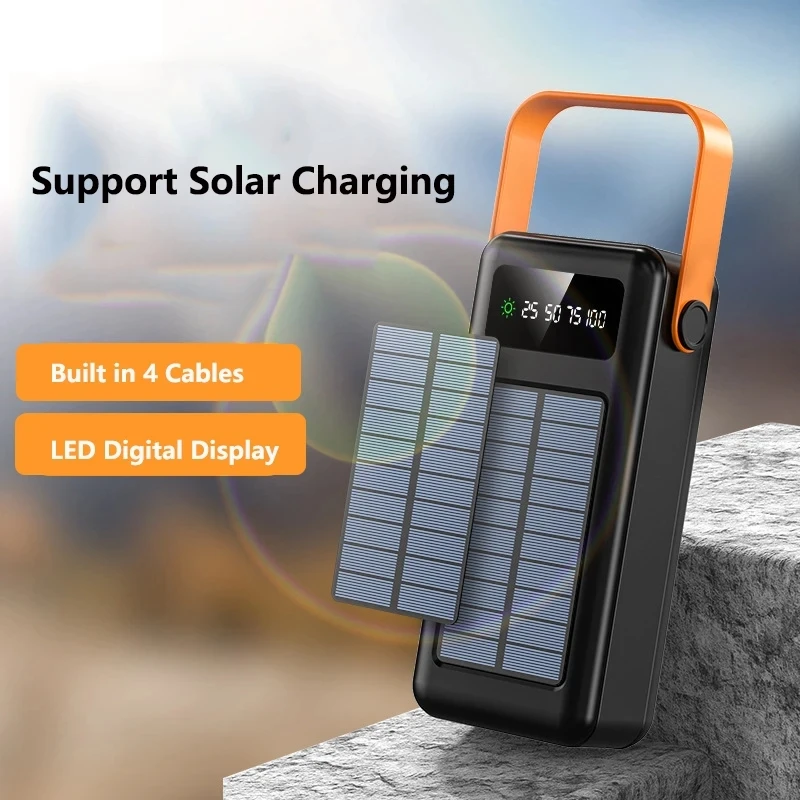 100000mAh Power Bank Portable  - Solar Emergency Charger ulasan dan harga