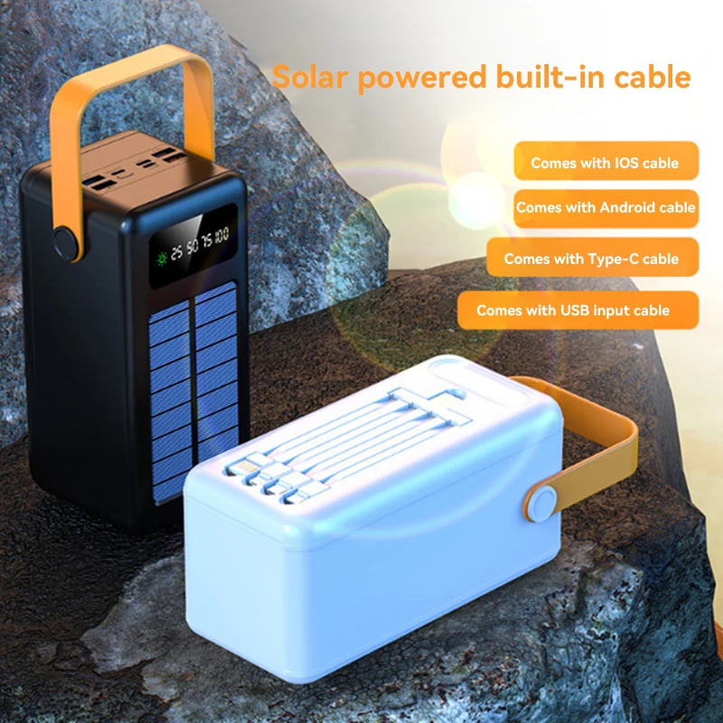 100000mAh Power Bank Portable  - Solar Emergency Charger ulasan dan harga