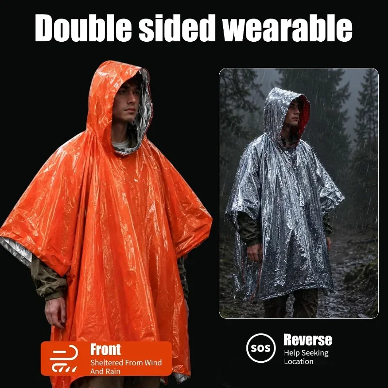 Hooded Emergency Rain Poncho W - Emergency Poncho Rain ulasan dan harga